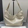 sy_no_9A3A69CC38C488D74C545E263A9E652C_1 YSL Waxed Leather Chain Hobo Bag – Ivory & Gold