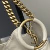 sy_no_9A3A69CC38C488D74C545E263A9E652C_4 YSL Waxed Leather Chain Hobo Bag – Ivory & Gold