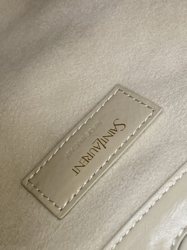 sy_no_9A3A69CC38C488D74C545E263A9E652C_7 YSL Waxed Leather Chain Hobo Bag – Ivory & Gold