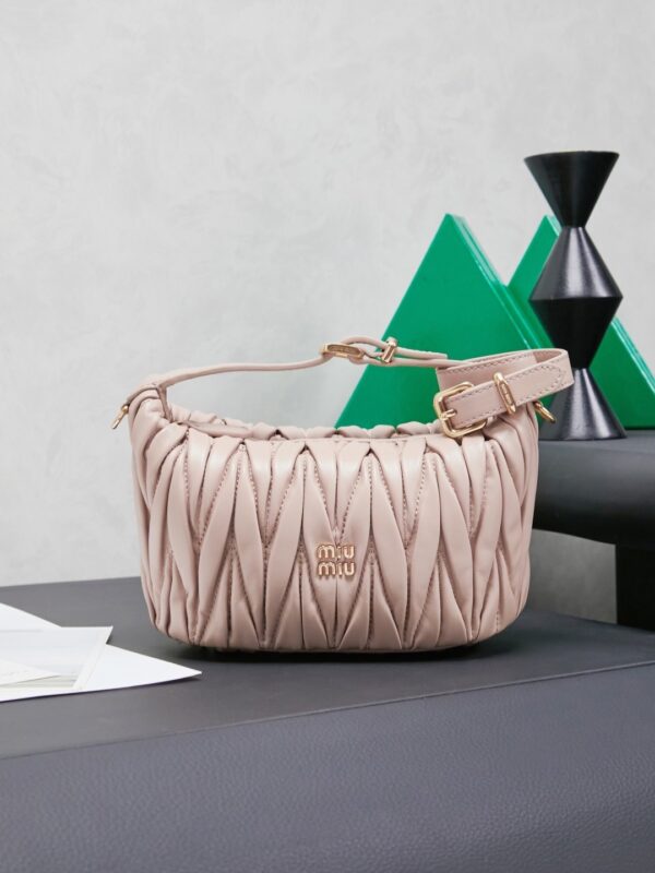 Pink Matelassé Wander Mini Handbag