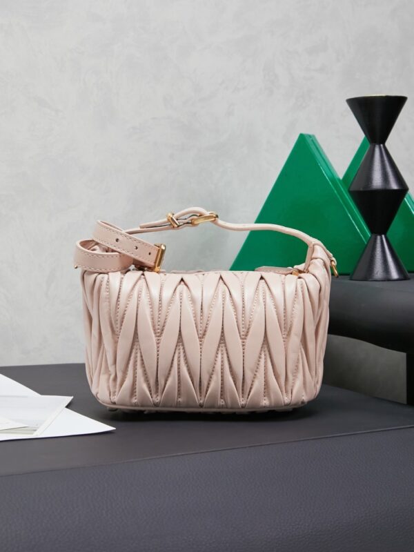 Pink Matelassé Wander Mini Handbag