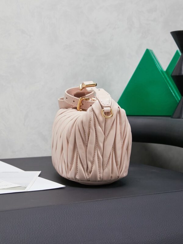 Pink Matelassé Wander Mini Handbag