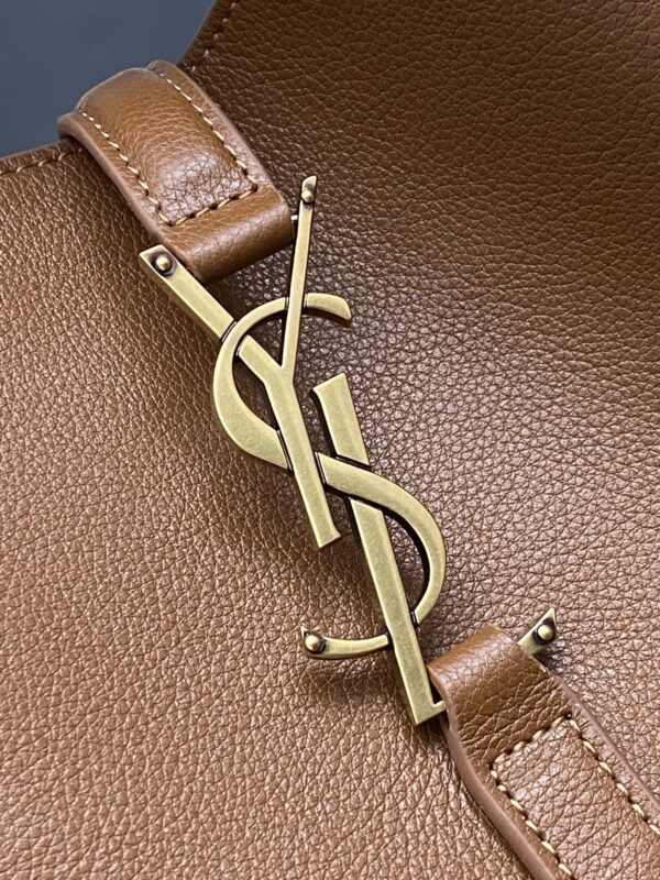 sy_no_9AEED613939DCCEE55397297D46C65FA_4 YSL Small Hobo Crossbody Bag – Brown & Gold