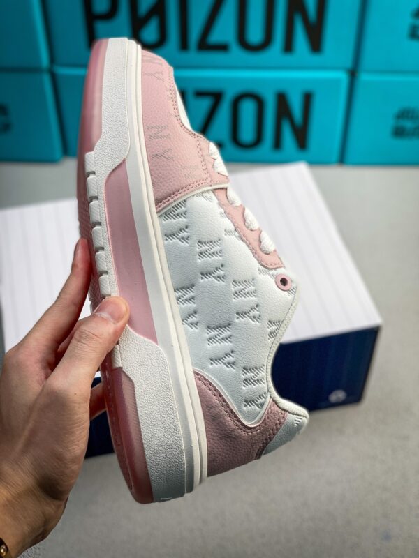 sy_no_9BD08E695416738B5A830E800427E38F_3 Pink & White Monogram Chunky Low-Top Sneakers