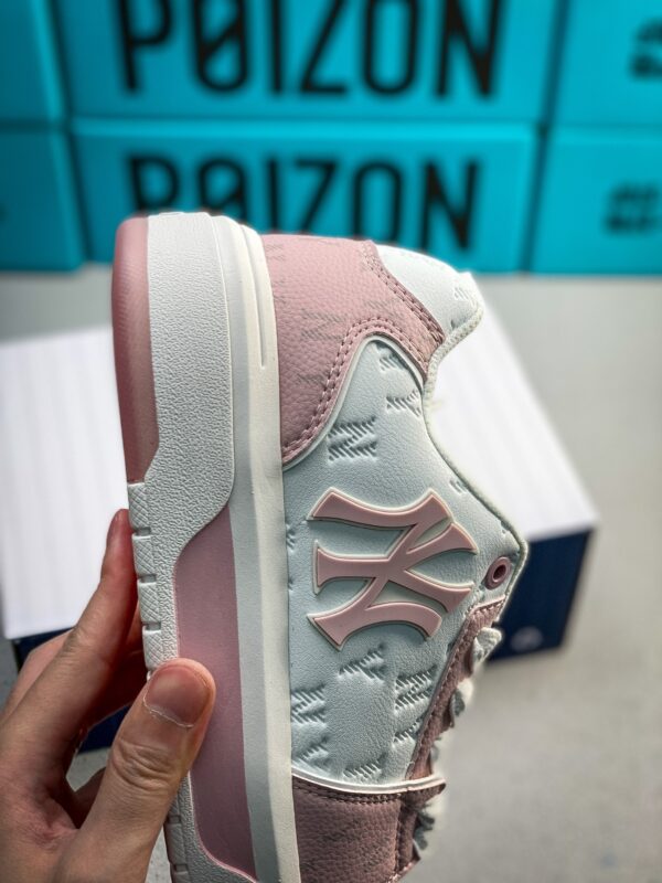 sy_no_9BD08E695416738B5A830E800427E38F_6 Pink & White Monogram Chunky Low-Top Sneakers