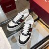 Gucci Web & Leather Platform Sneaker – White / Black