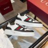 Gucci Web & Leather Platform Sneaker – White / Black