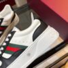 Gucci Web & Leather Platform Sneaker – White / Black