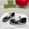 Gucci Screener Graphic Print Black Sneaker – Black / Green & Red