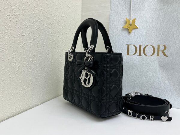 Lady Dior My ABCDior Mini Bag – Black & Silver-Tone Hardware