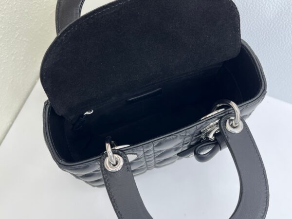 Lady Dior My ABCDior Mini Bag – Black & Silver-Tone Hardware