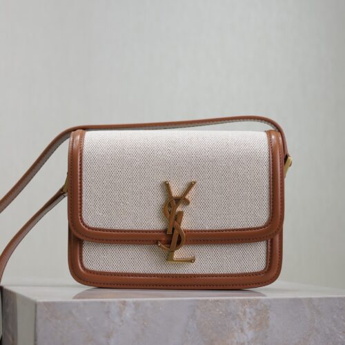 sy_no_9DDA06C4AE04E8CF70CE5BFE387AC767_0 Solferino Box 19cm Bag – Brown Leather & Linen Blend