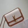sy_no_9DDA06C4AE04E8CF70CE5BFE387AC767_1 Solferino Box 19cm Bag – Brown Leather & Linen Blend