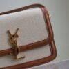 sy_no_9DDA06C4AE04E8CF70CE5BFE387AC767_2 Solferino Box 19cm Bag – Brown Leather & Linen Blend