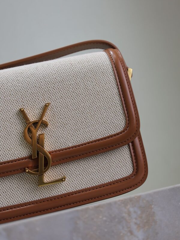 sy_no_9DDA06C4AE04E8CF70CE5BFE387AC767_2 Solferino Box 19cm Bag – Brown Leather & Linen Blend