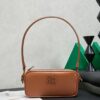 sy_no_9E514FA7F5D24955E13D852E01FFCC98_0 Brown Smooth Leather Rectangular Underarm Camera Bag