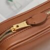 sy_no_9E514FA7F5D24955E13D852E01FFCC98_5 Brown Smooth Leather Rectangular Underarm Camera Bag