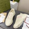 sy_no_9EFA72A7EEB388FAAA6FE9B6494A48B3_3 Gucci Rhyton Leather Sneaker in Off-White with Pink Interlocking G Logo
