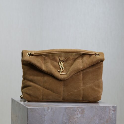 sy_no_9F2D9AB5CE6895AFA22202BAF4F4EC79_0 YSL Loulou 29cm Shoulder Bag – Mustard Yellow Suede