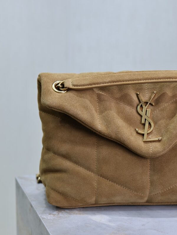 sy_no_9F2D9AB5CE6895AFA22202BAF4F4EC79_2 YSL Loulou 29cm Shoulder Bag – Mustard Yellow Suede