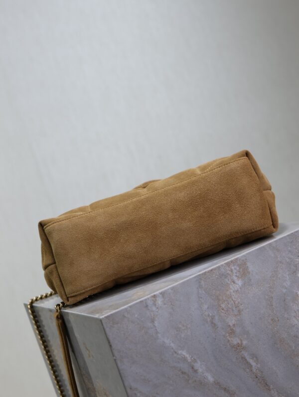 sy_no_9F2D9AB5CE6895AFA22202BAF4F4EC79_5 YSL Loulou 29cm Shoulder Bag – Mustard Yellow Suede