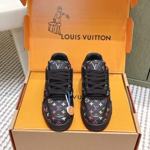 Louis Vuitton LV Skate / LV Trainer Maxi Black Multicolor Monogram Sneakers