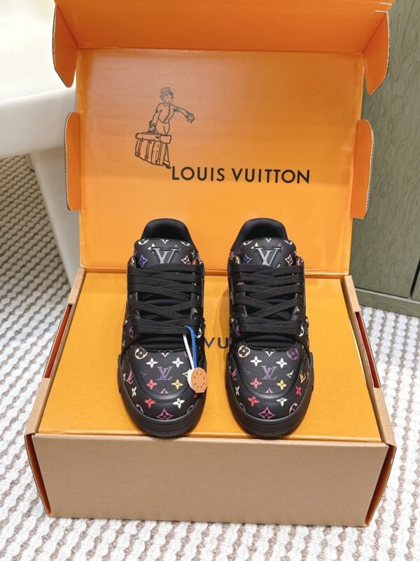 Louis Vuitton LV Skate / LV Trainer Maxi Black Multicolor Monogram Sneakers