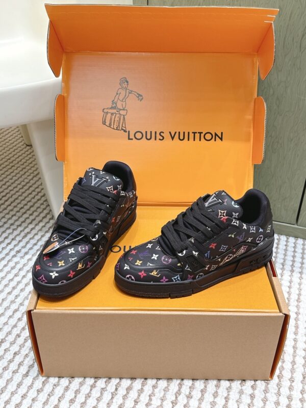 Louis Vuitton LV Skate / LV Trainer Maxi Black Multicolor Monogram Sneakers