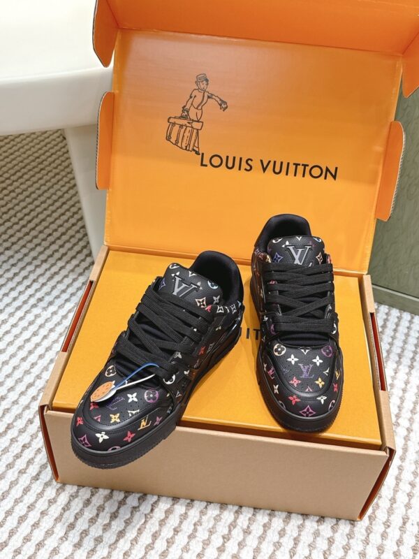 Louis Vuitton LV Skate / LV Trainer Maxi Black Multicolor Monogram Sneakers