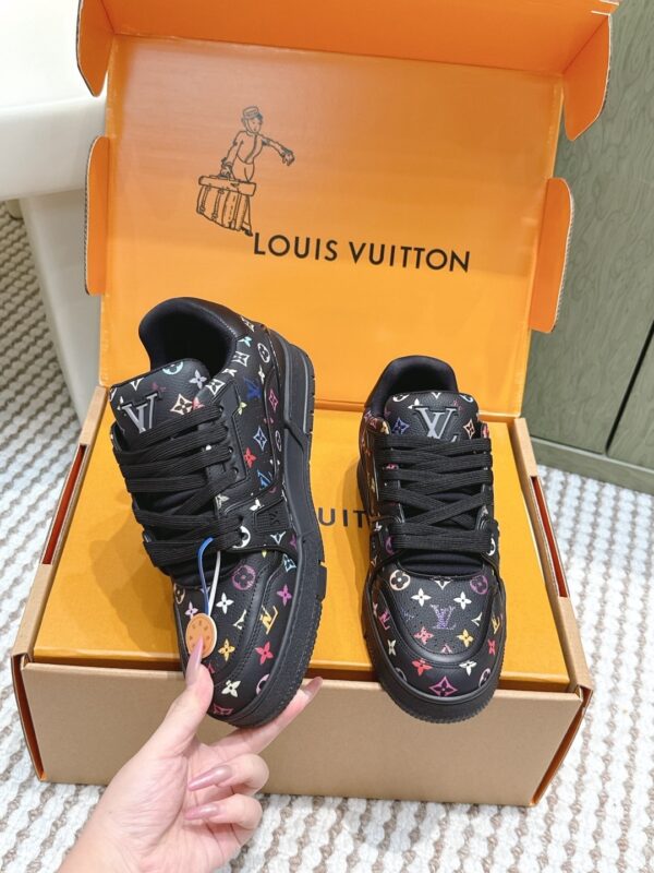 Louis Vuitton LV Skate / LV Trainer Maxi Black Multicolor Monogram Sneakers