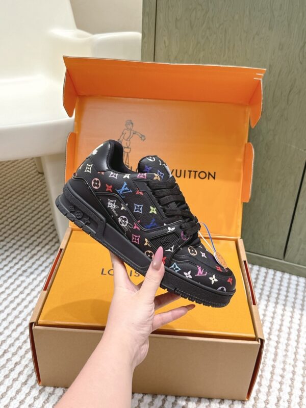 Louis Vuitton LV Skate / LV Trainer Maxi Black Multicolor Monogram Sneakers