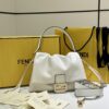 Fendi Mamma Baguette Shoulder Bag – White