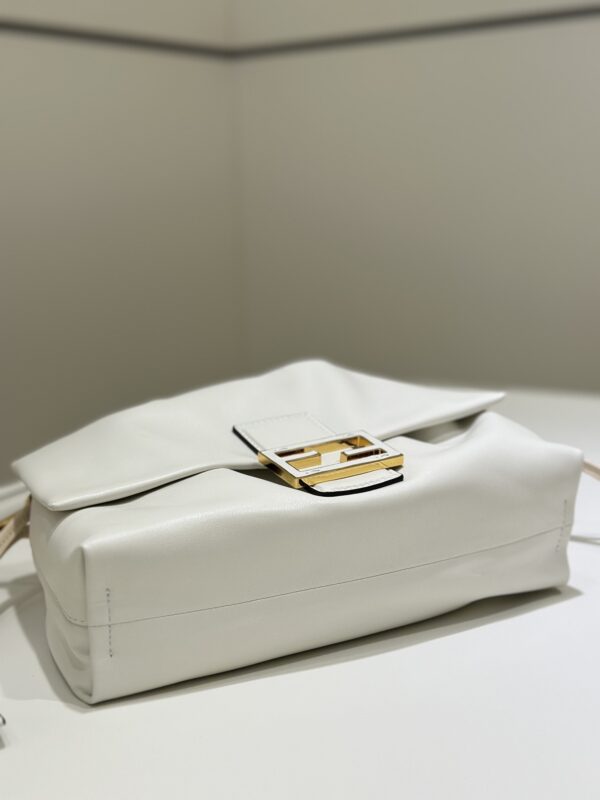 Fendi Mamma Baguette Shoulder Bag – White