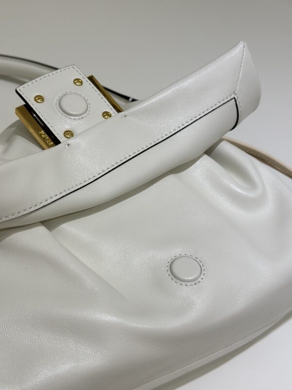 Fendi Mamma Baguette Shoulder Bag – White