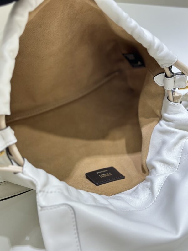Fendi Mamma Baguette Shoulder Bag – White