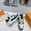 sy_no_A0E801C7E0651EE74E5DB3663D815990_4 Louis Vuitton LV Trainer White, Navy & Grey “New York” Retro Sneakers
