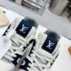 sy_no_A0E801C7E0651EE74E5DB3663D815990_5 Louis Vuitton LV Trainer White, Navy & Grey “New York” Retro Sneakers