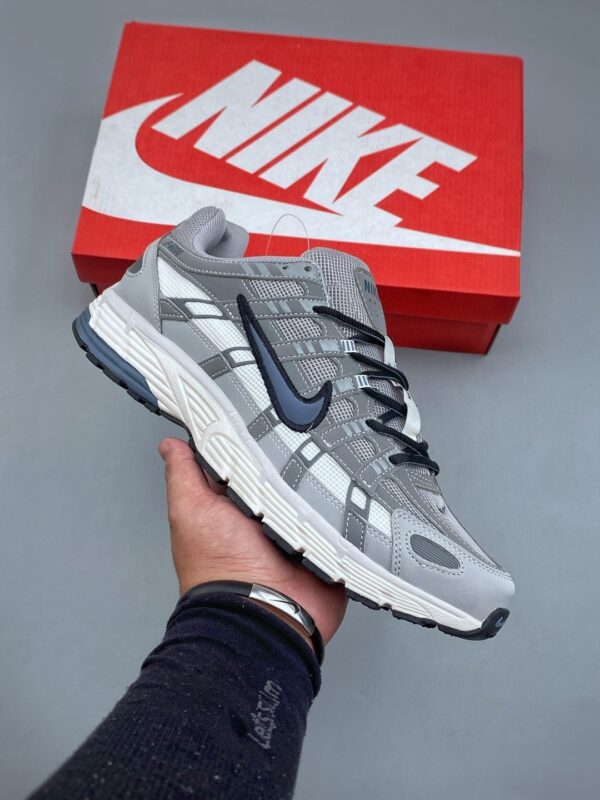Nike P-6000 – Grey / Silver Grey Y2K Retro Running Sneakers
