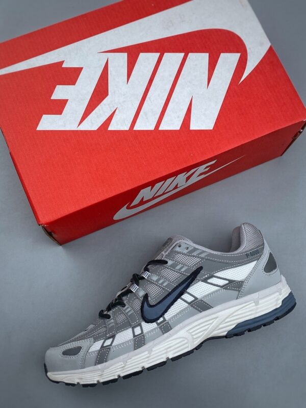 Nike P-6000 – Grey / Silver Grey Y2K Retro Running Sneakers