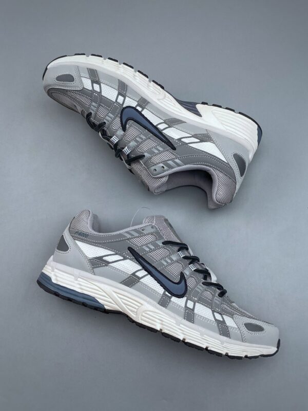 Nike P-6000 – Grey / Silver Grey Y2K Retro Running Sneakers