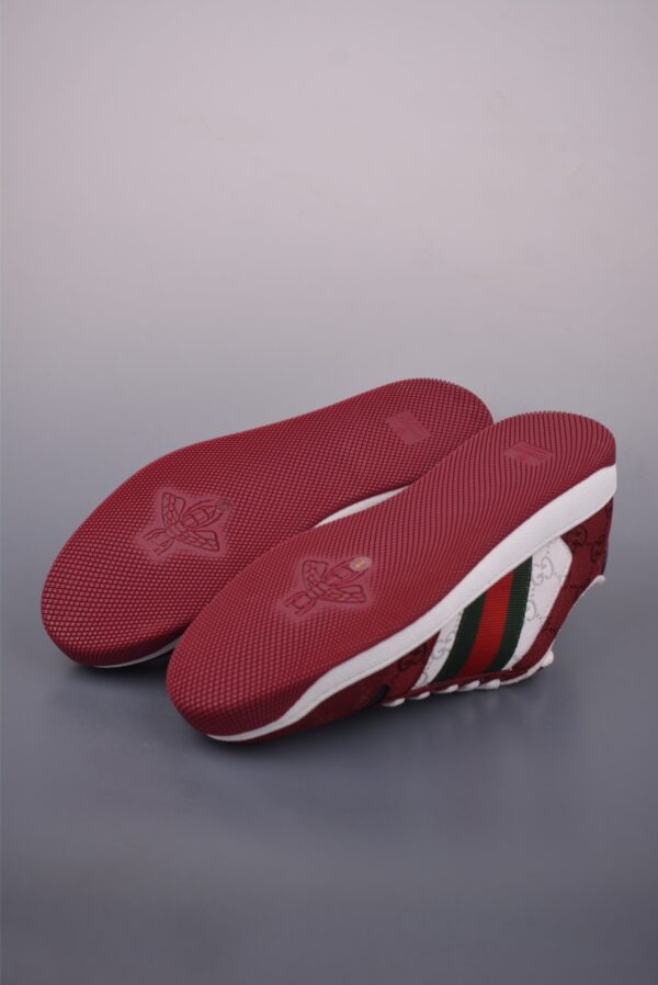 sy_no_A17EB36FE52C9C65E690F4B977E6D558_2 Gucci Screener Burgundy GG Canvas & White Leather Sneaker