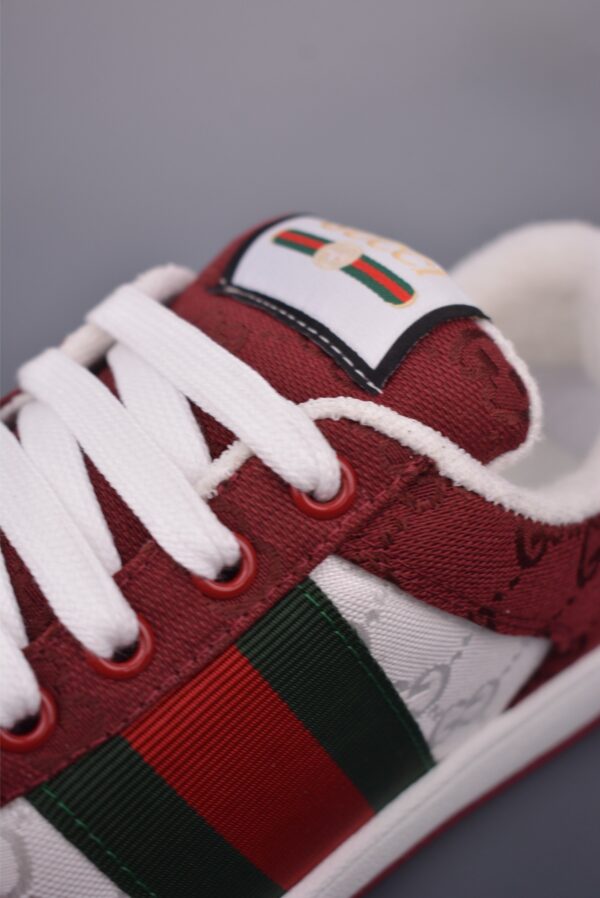 sy_no_A17EB36FE52C9C65E690F4B977E6D558_6 Gucci Screener Burgundy GG Canvas & White Leather Sneaker