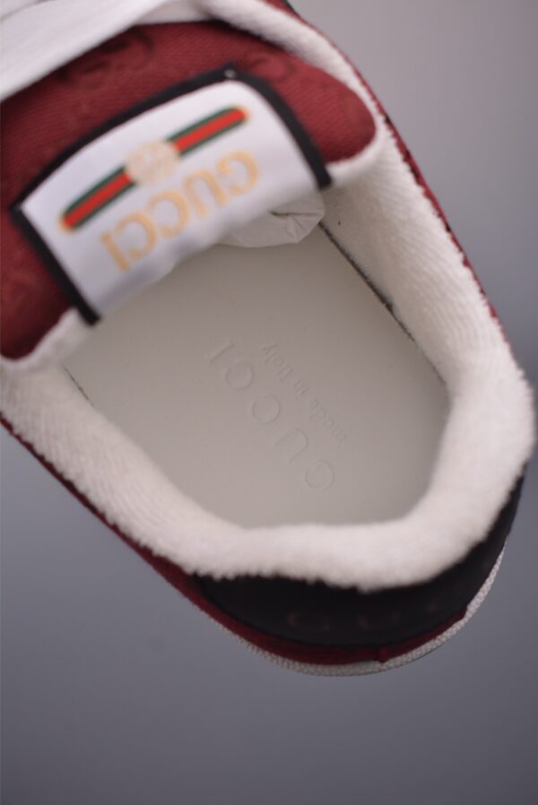 sy_no_A17EB36FE52C9C65E690F4B977E6D558_8 Gucci Screener Burgundy GG Canvas & White Leather Sneaker