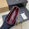 sy_no_A216C4EB2D18CB139115ACDCFAD7AEC1_2 Kate 24cm Shoulder Bag – Glossy Burgundy Crocodile-Embossed Leather & Gold