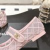 sy_no_A267E62EBC32499E2628BC1D981A8780_5 Chanel Mary Jane Ballet Flats in Sakura Pink & Black