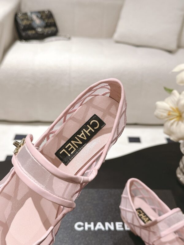 sy_no_A267E62EBC32499E2628BC1D981A8780_6 Chanel Mary Jane Ballet Flats in Sakura Pink & Black