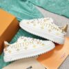 sy_no_A26AA54C5EB37A9398E8F95508F28F23_5 Louis Vuitton Time Out White & Gold Platform Sneakers
