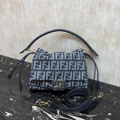 sy_no_A27F8249D5D3EAC383713BACC2168A55_0 Fendi Baguette Jacquard Shoulder Bag – Classic Design