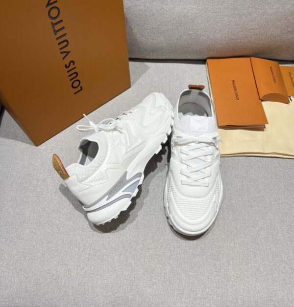 White & Silver Grey Technical Dad Sneakers