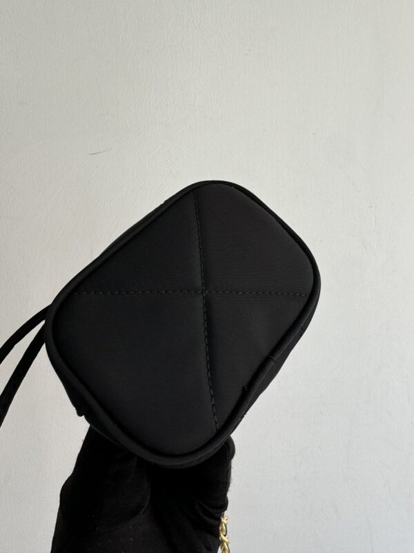 sy_no_A2D84A419578216FCD60235F87510C21_4 Prada Hand-Embroidered Mini Bucket Shoulder Bag with Chain Strap